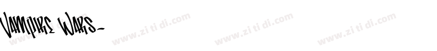 Vampire Wars字体转换